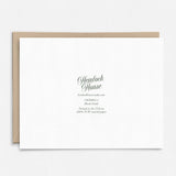 Thank You Gold Frame Card | Ornate | Antique: Packaged in Plastic Sleeves