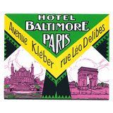 Bonjour Paris - Travel Label Sticker Box