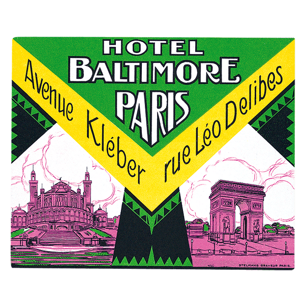 Bonjour Paris - Travel Label Sticker Box