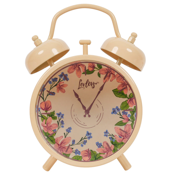 Twin Bell Alarm Clock Beige
