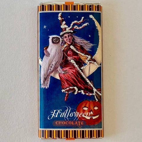 Chocolate Bars Halloween: Milk / Witch & Owl on Moon