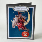 Cards Halloween: Witch Rides