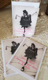 Time To Drink Champagne and Dance Mini Greeting Card