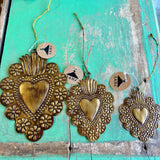 Floral Tin Sacred Hearts: Small