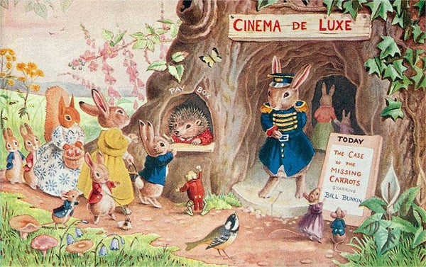 Postcard PH-78 Movie Theater for Rabbits
