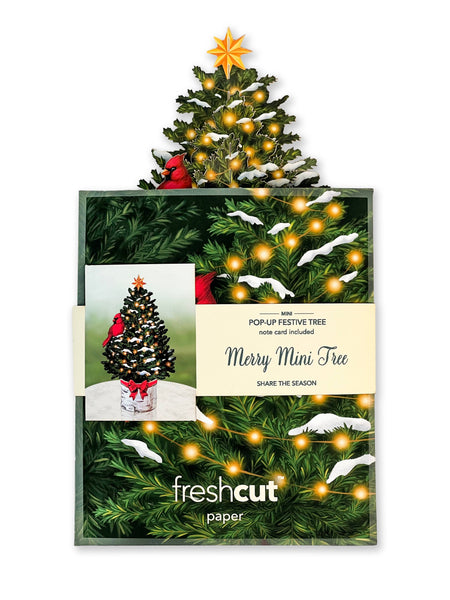Merry Mini Tree (10 Mini Pop-up Greeting Cards)