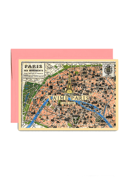 J'aime Paris Folded Greeting Card