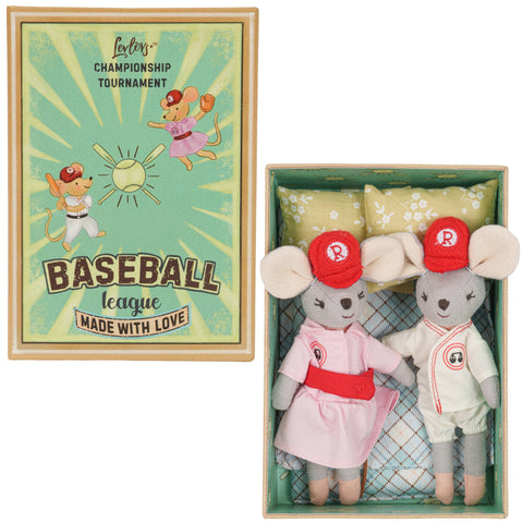 Baseball Mice Plush Toy Set