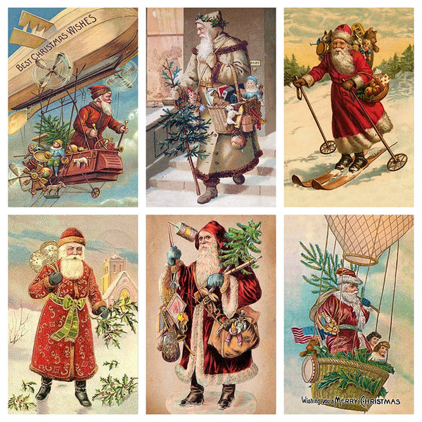 Vintage Santa Claus Mini Matchbox 60Pack - ANN451