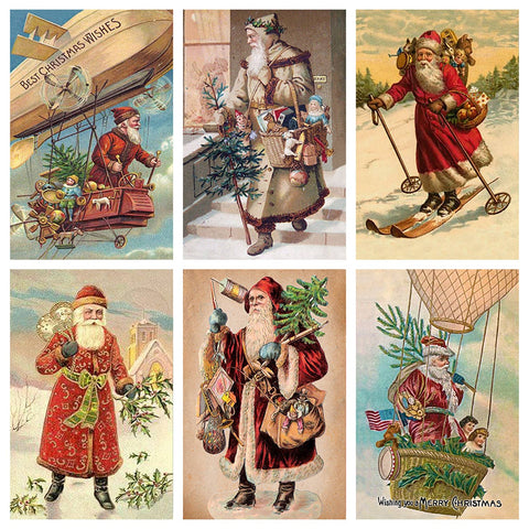 Vintage Santa Claus Mini Matchbox 60Pack - ANN451