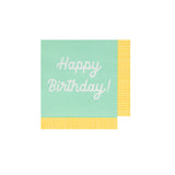 Mixed Happy Birthday Small Napkins