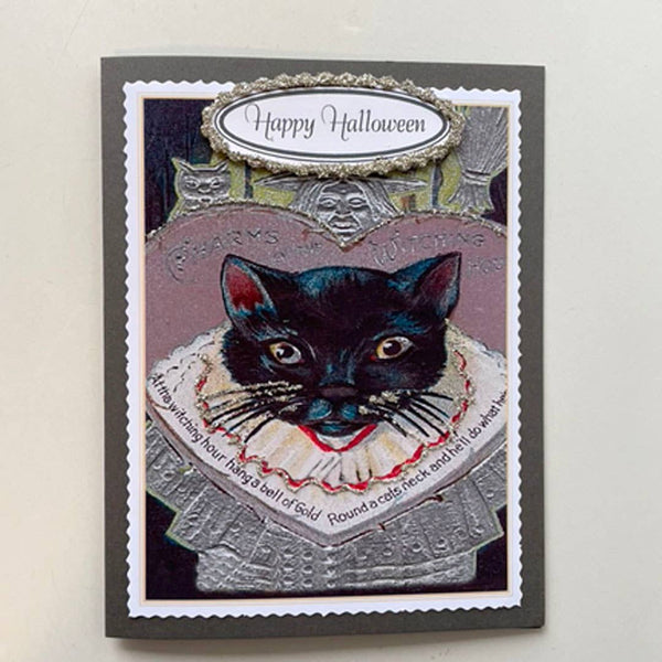 Cards Halloween: Witch Rides