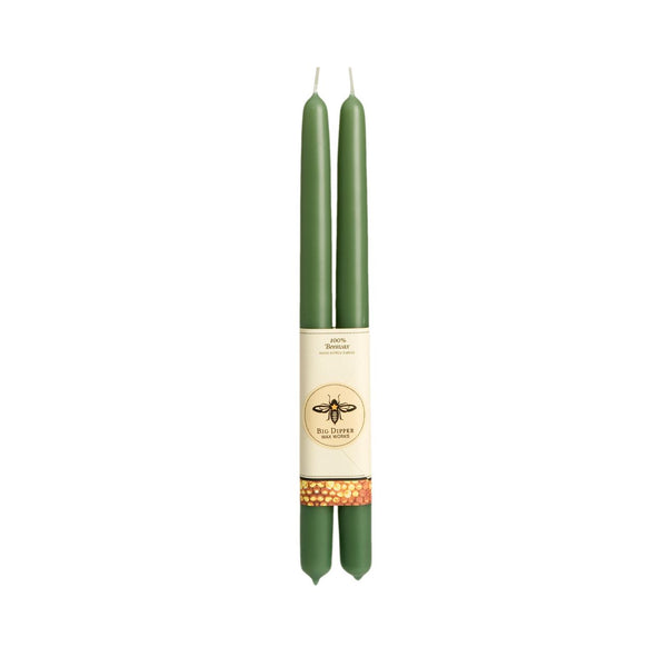 100% Pure Beeswax Tapers: Teal / Standard (12" x 7/8")