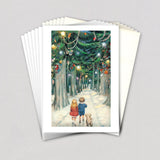 Children in a Christmas Forest - Boxed Christmas Cards