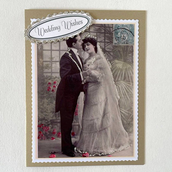 Cards, Wedding, Anniversary: Love Dove with Rose