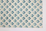 Block Printed Wrapping Paper Sheets - Trellis Indigo
