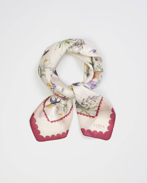 FABLE Running Bunny Toile Square Scarf