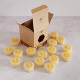 Pure Beeswax Tea Lights: Case of 6 Packs (8)