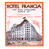 Bonjour Paris - Travel Label Sticker Box