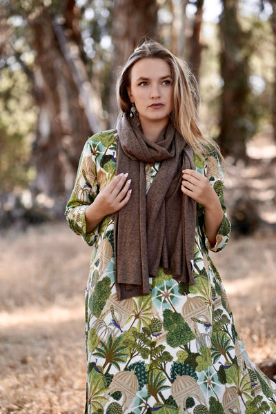 Cashmere Scarf/ Wrap Mocha