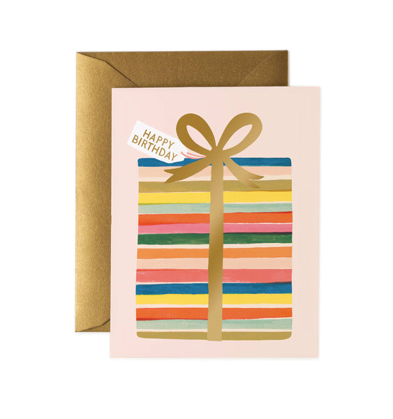 Feliz Birthday Present Card
