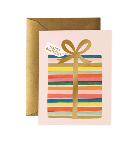 Feliz Birthday Present Card
