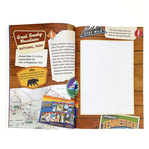 National Parks: Sticker-by-Number Activity Book