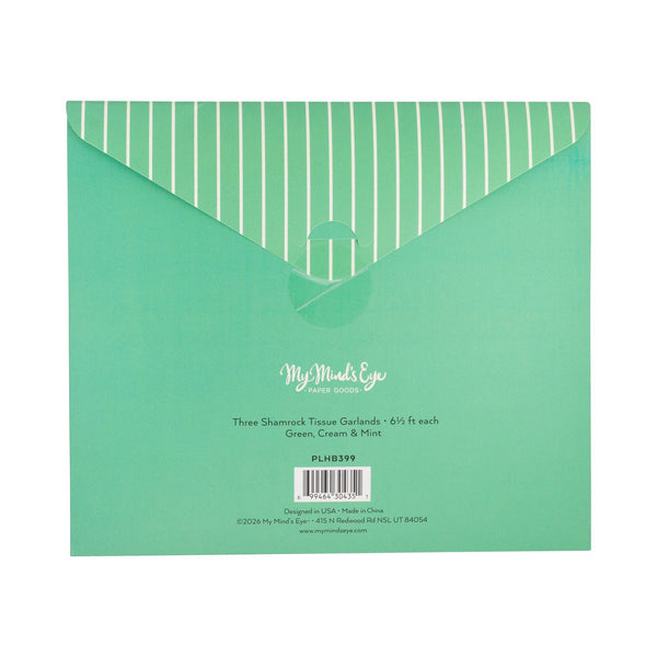 PLHB399 - Shamrock Crepe Paper Banner Set