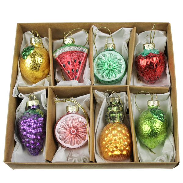 Fruit Ornaments, Glass, Box/8