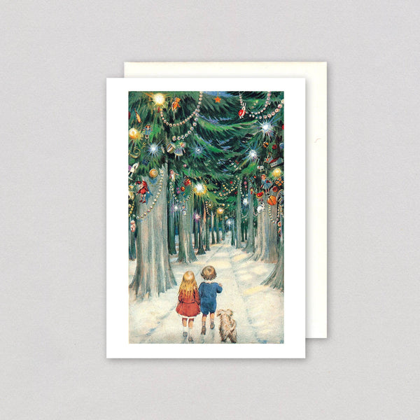 Children in a Christmas Forest - Boxed Christmas Cards