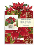 Mini Birch Poinsettia (10 Pop-up Greeting Cards)