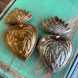 Jesus Through Mary Sacred Heart Box: Gold