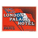 Bonjour Paris - Travel Label Sticker Box
