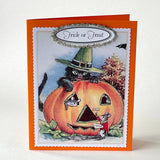 Cards Halloween: Witch Rides