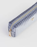 FABLE Blue Corduroy Velvet Pencil Case