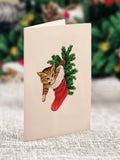 Mini Meowy Christmas Tree (10 Pop-up Greeting Cards)