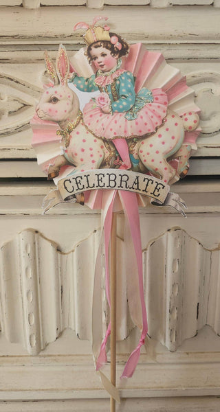 Wand Bunny Ride Celebrate Glitter
