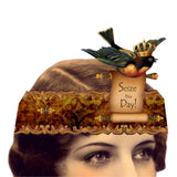 Greeting Card with Tiara, Seize This Day, Sparrow