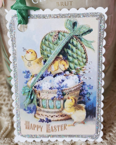 Easter Chicks n Basket Gift Tag