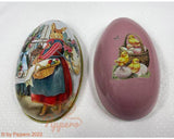 Vintage Style Tin Easter Eggs: Blue Egg