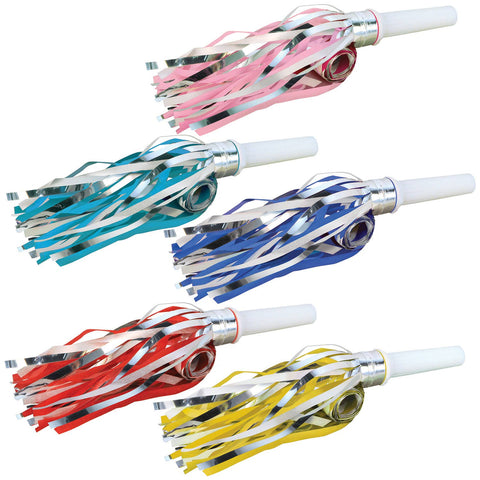 Fringed Party 16" Blowouts, assorted colors