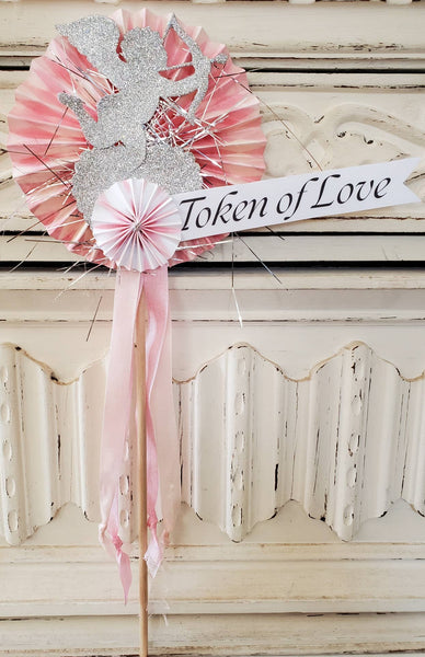 Valentine Wand Glitter Cupid: Light Pink Be Mine
