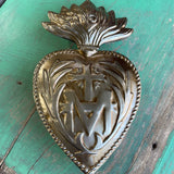 Jesus Through Mary Sacred Heart Box: Gold
