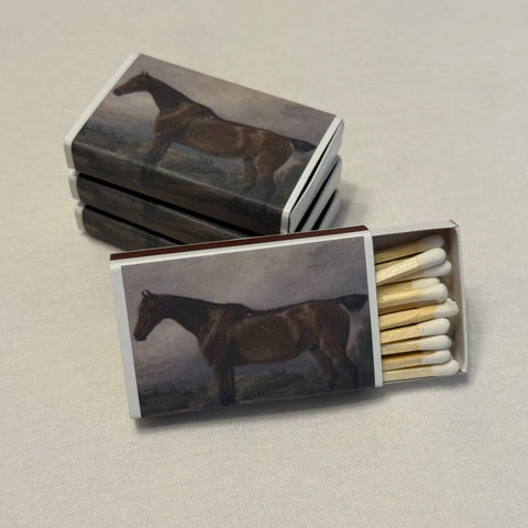 Vintage Style Brown Horse Match Box
