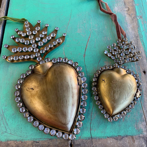 Jeweled Sacred Heart Box: Small