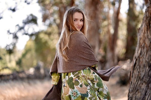 Cashmere Scarf/ Wrap Mocha