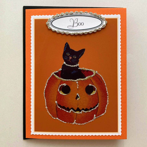 Cards Halloween: Witch Rides