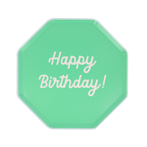 Mixed Happy Birthday Side Plates