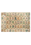 Mahjong #4 Decoupage Glass Tray: 6"X 10"