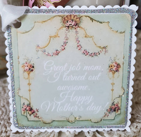 Gift Tag Great Job Mom Happy Mother's Day